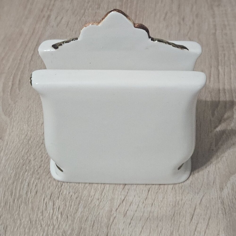Vintage Mushroom Napkin Holder Home Decor Retro Magical Kitchen Ceramic - Picture 2 of 10